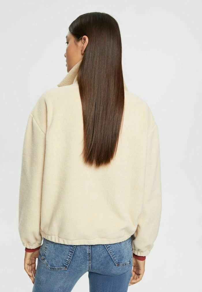 Edc By Esprit MIT ZIPKRAGEN - Fleece Jumper - Beige 3 Edc By Esprit MIT ZIPKRAGEN - Fleece Jumper - Beige - Image 3