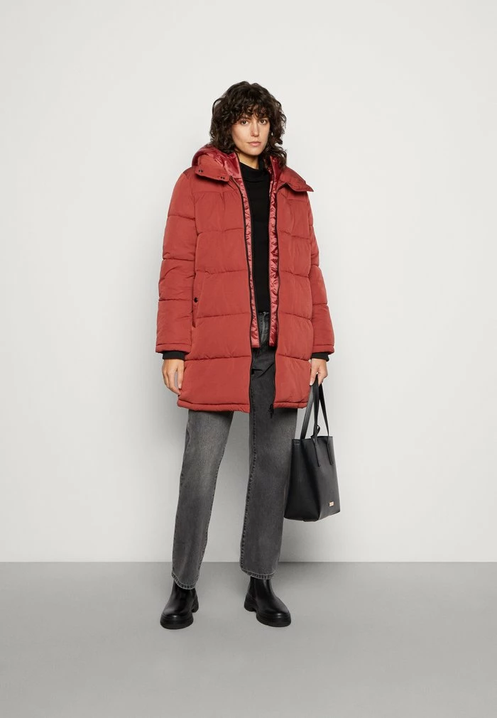 Edc By Esprit Winter Coat - Terracotta 2 Edc By Esprit Winter Coat - Terracotta - Image 2