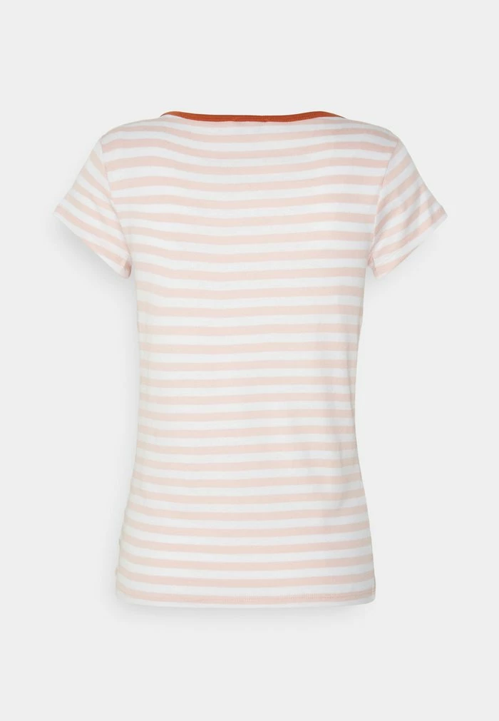 Edc By Esprit STRIPED SHORTSLEEVE TEE - Print T-shirt - Dusty Nude 2 Edc By Esprit STRIPED SHORTSLEEVE TEE - Print T-shirt - Dusty Nude - Image 2