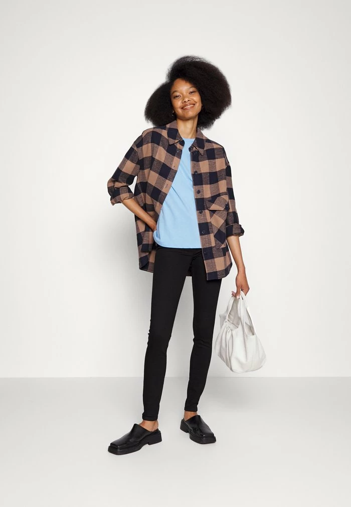 Edc By Esprit MEDIUM RISE - Jeggings - Black Rinse 2 Edc By Esprit MEDIUM RISE - Jeggings - Black Rinse - Image 2