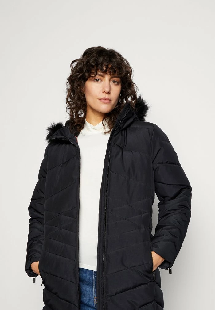 Edc By Esprit Winter Coat - Black 4 Edc By Esprit Winter Coat - Black - Image 4