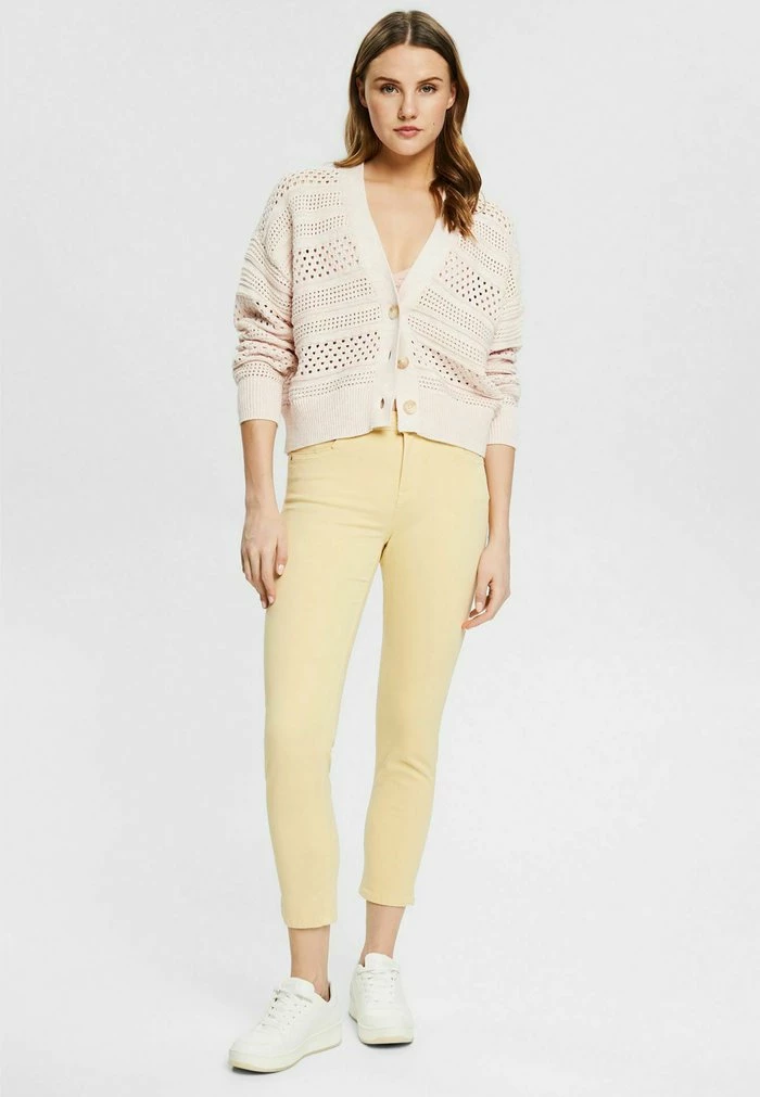 Edc By Esprit Trousers - Pastel Yellow 2 Edc By Esprit Trousers - Pastel Yellow - Image 2