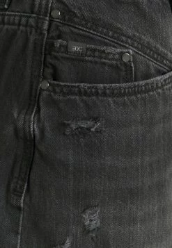 Edc By Esprit FESTIVAL SKIRT - Mini Skirt - Black Dark Wash -edc by Esprit Shop 8544b844110d48b29a1237660271c57d