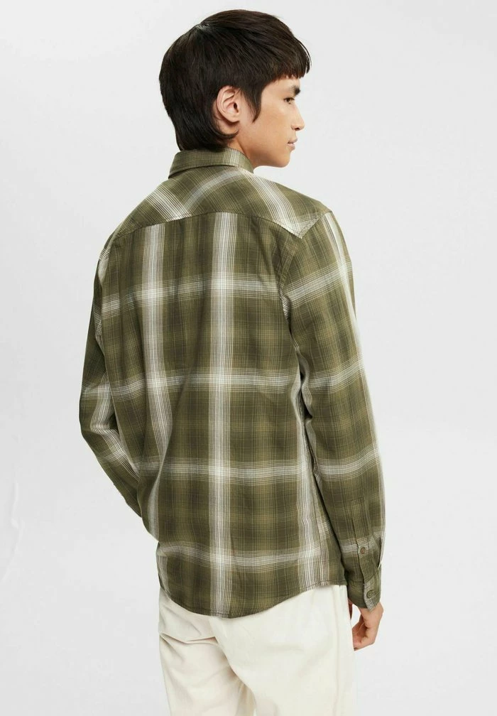 Edc By Esprit Shirt - Khaki Green 3 Edc By Esprit Shirt - Khaki Green - Image 3