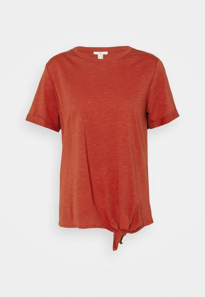 Edc By Esprit TIE TEE - Print T-shirt - Terracotta 1 Edc By Esprit TIE TEE - Print T-shirt - Terracotta
