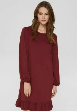 Edc By Esprit Day Dress - Garnet Red