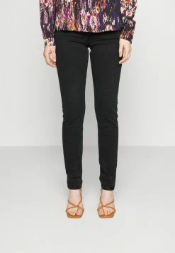 Edc By Esprit MEDIUM RISE HIGH STRETCH - Slim Fit Jeans - Black Dark