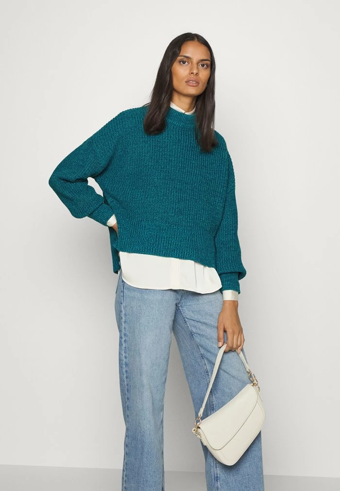 Edc By Esprit Jumper - Teal Blue 4 Edc By Esprit Jumper - Teal Blue - Image 4