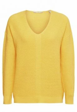 Edc By Esprit MIT V-AUSSCHNITT - Jumper - Yellow -edc by Esprit Shop 87560a023f204183bce68e6e93a5e828