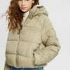 Edc By Esprit CROPPUFFER - Winter Jacket - Pale Khaki