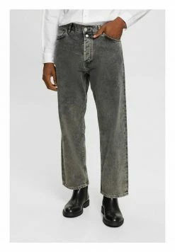 Edc By Esprit Straight Leg Jeans - Grey Medium Washed