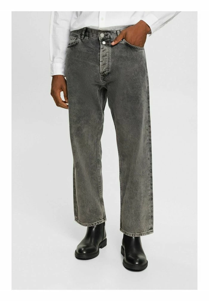 Edc By Esprit Straight Leg Jeans - Grey Medium Washed 1 Edc By Esprit Straight Leg Jeans - Grey Medium Washed