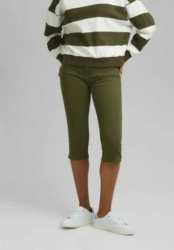 Edc By Esprit SKINNY CAPRI - Trousers - Khaki