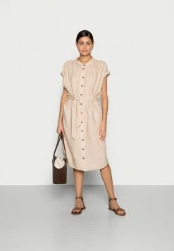 Edc By Esprit DRESS - Shirt Dress - Beige