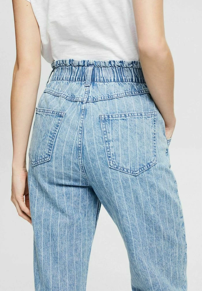 Edc By Esprit Straight Leg Jeans - Metallic Blue 4 Edc By Esprit Straight Leg Jeans - Metallic Blue - Image 4