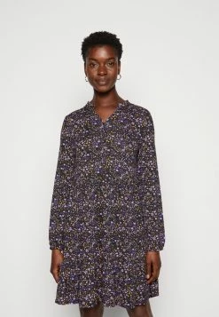 Edc By Esprit TIERED DRESS - Jersey Dress - Black