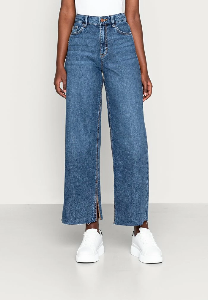 Edc By Esprit WIDE - Relaxed Fit Jeans - Blue Dark Wash 1 Edc By Esprit WIDE - Relaxed Fit Jeans - Blue Dark Wash