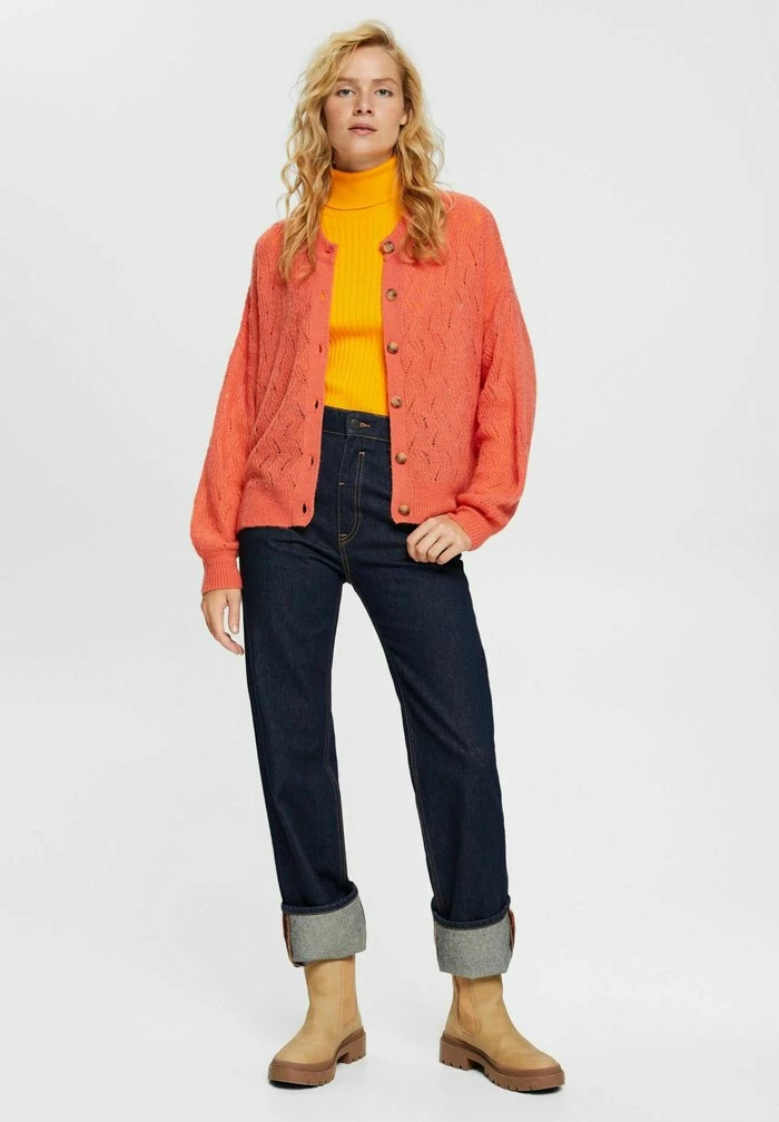 Edc By Esprit Cardigan - Coral 2 Edc By Esprit Cardigan - Coral - Image 2