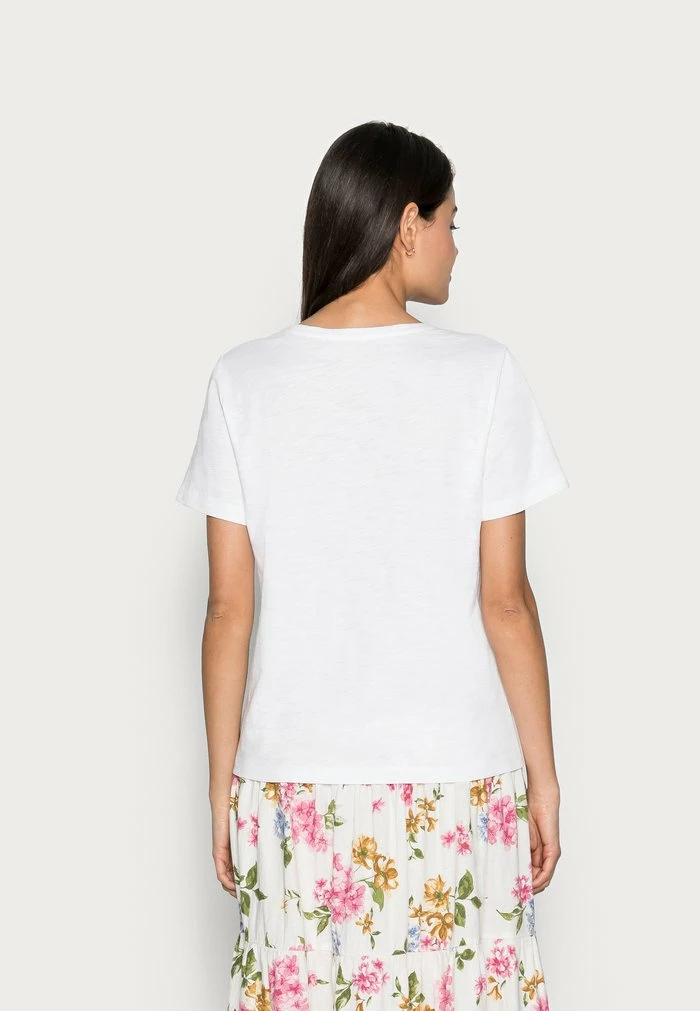 Edc By Esprit Print T-shirt - White 3 Edc By Esprit Print T-shirt - White - Image 3