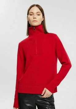 Edc By Esprit TROYER STRIPE S - Jumper - Dark Red