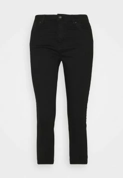 Edc By Esprit SKINNY CAPRI - Trousers - Black