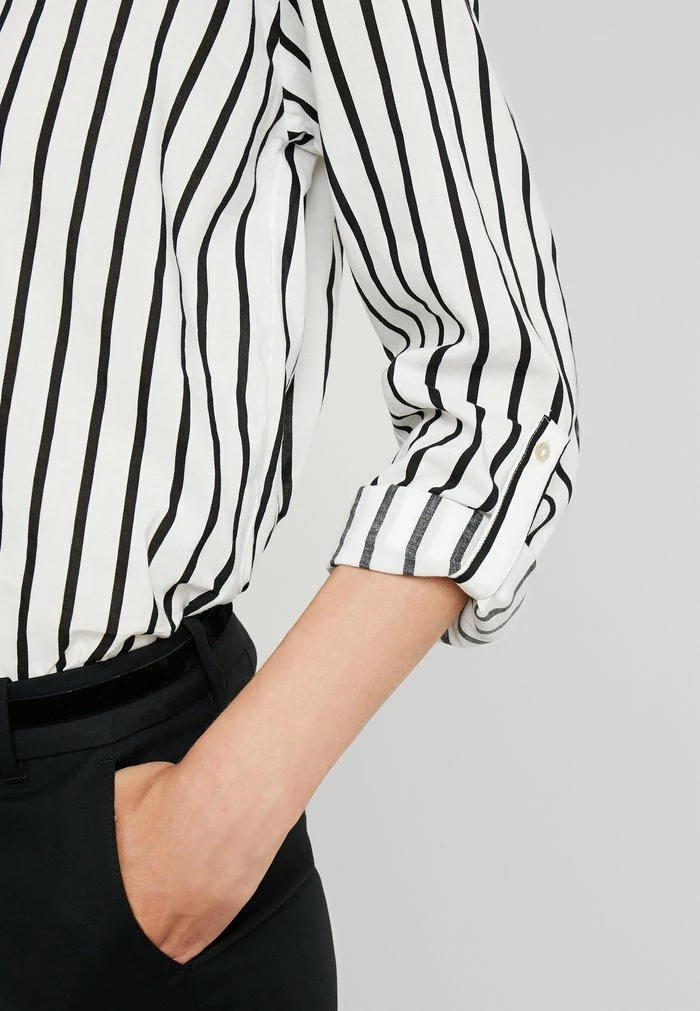 Edc By Esprit STRIPE - Long Sleeved Top - Off White 5 Edc By Esprit STRIPE - Long Sleeved Top - Off White - Image 5