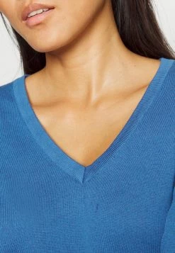 Edc By Esprit BASIC V-NECK - Jumper - Blue 11 Edc By Esprit BASIC V-NECK - Jumper - Blue -edc by Esprit Shop 8ca4153ad4ea4d97b6e118c53e39bb8e
