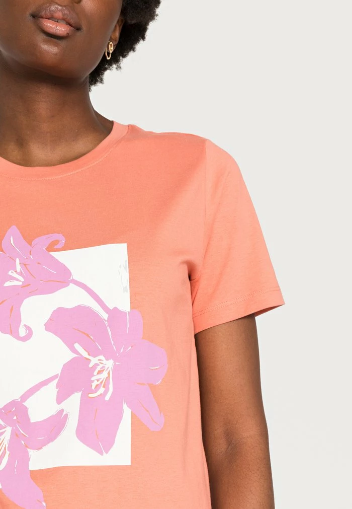 Edc By Esprit TEE - Print T-shirt - Peach 5 Edc By Esprit TEE - Print T-shirt - Peach - Image 5