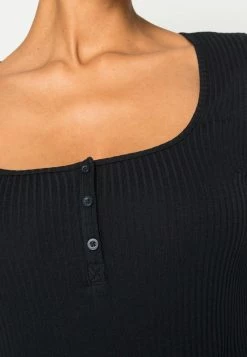 Edc By Esprit HENLEY - Basic T-shirt - Black -edc by Esprit Shop 8d7cac01596d4a5c8450e7bd1eb23c6f