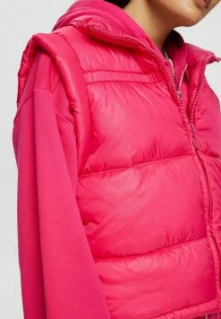 Edc By Esprit Waistcoat - Pink Fuchsia -edc by Esprit Shop 8ee4062e9a5f4d29a4572ccb00cc71e3