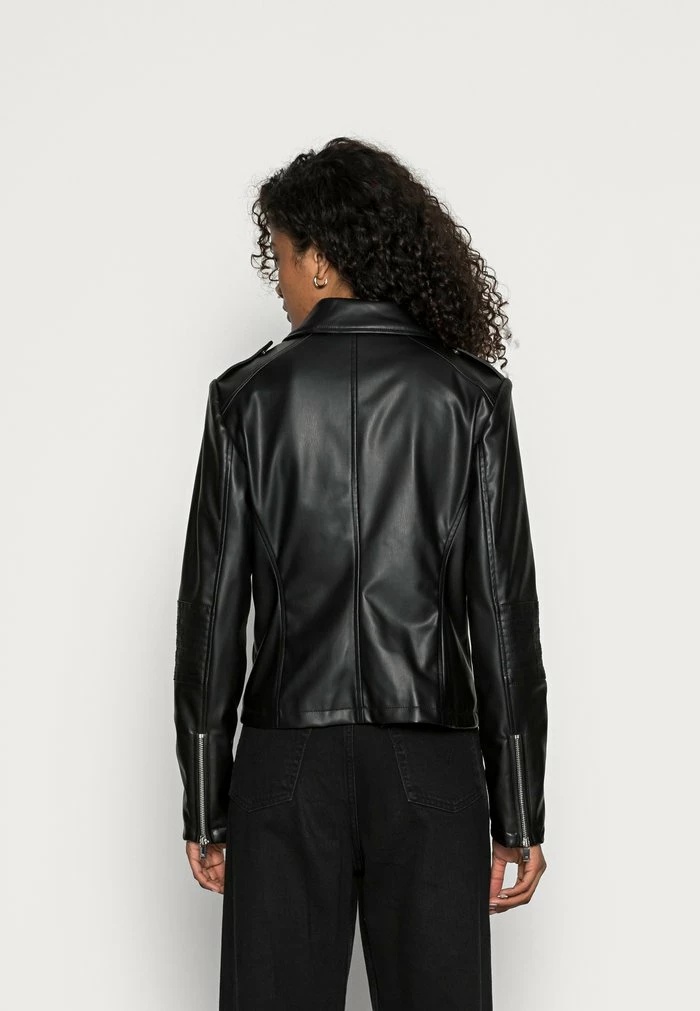 Edc By Esprit BIKER JACKET - Faux Leather Jacket - Black 3 Edc By Esprit BIKER JACKET - Faux Leather Jacket - Black - Image 3