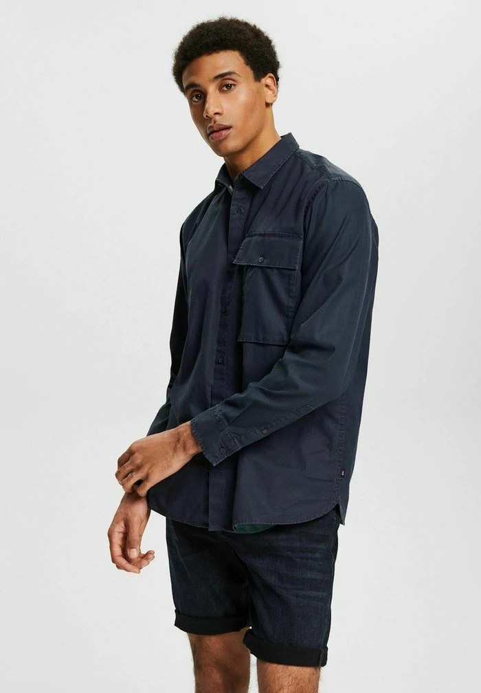 Edc By Esprit Shirt - Navy 1 Edc By Esprit Shirt - Navy