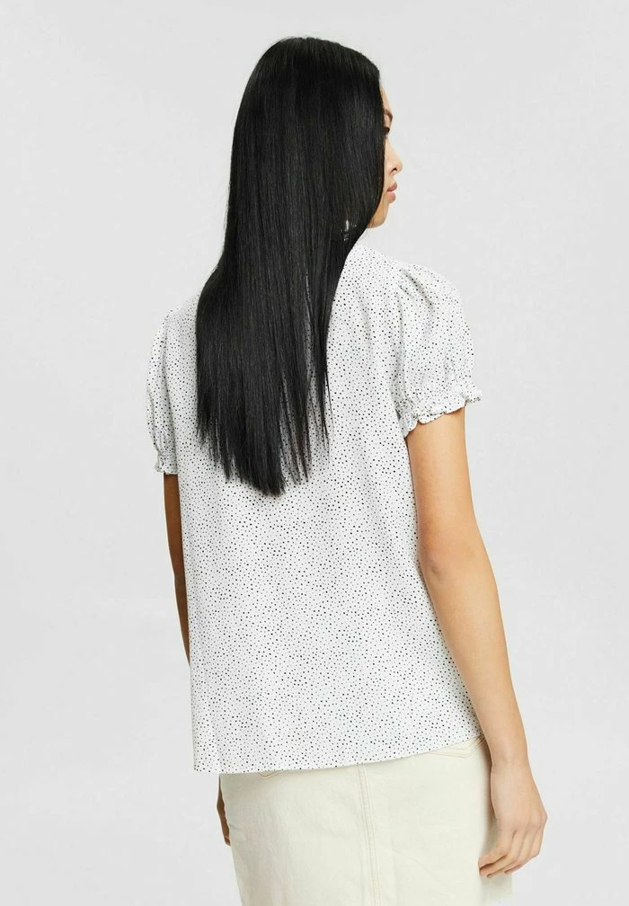 Edc By Esprit SHORT SLEEVE BLOUSE - Print T-shirt - Off White 3 Edc By Esprit SHORT SLEEVE BLOUSE - Print T-shirt - Off White - Image 3