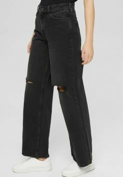 Edc By Esprit Flared Jeans - Black Dark Wash