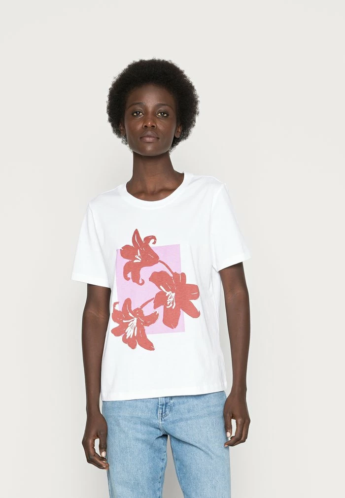 Edc By Esprit TEE - Print T-shirt - White 1 Edc By Esprit TEE - Print T-shirt - White