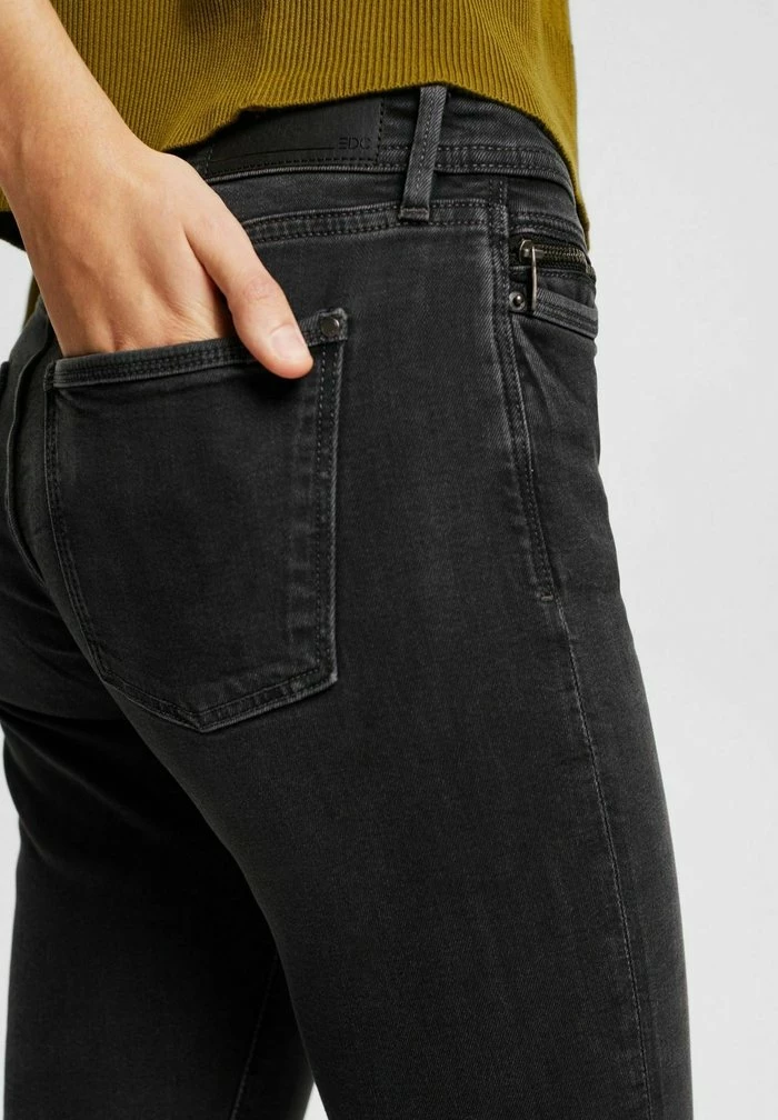 Edc By Esprit Slim Fit Jeans - Black Dark Washed 5 Edc By Esprit Slim Fit Jeans - Black Dark Washed - Image 5