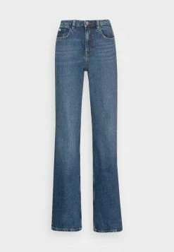Edc By Esprit WIDE LEG - Flared Jeans - Blue Dark Wash -edc by Esprit Shop 94af0f7f06db4f97823c084e68ffb107