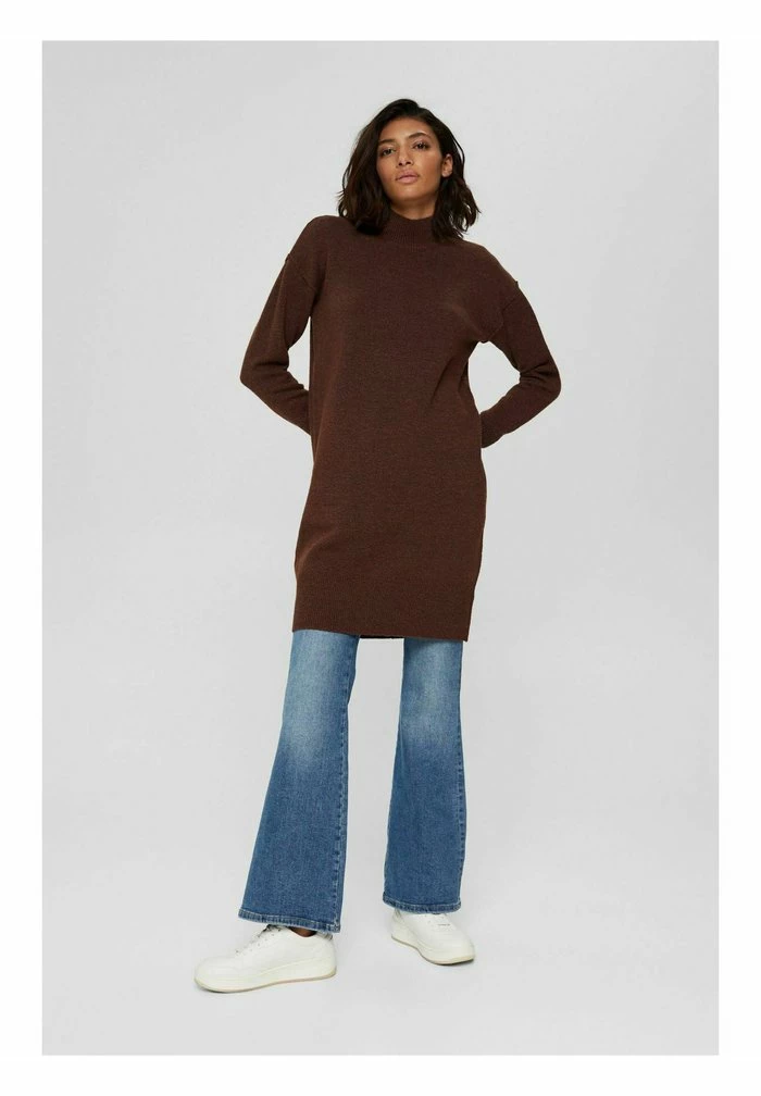 Edc By Esprit Jumper Dress - Brown 2 Edc By Esprit Jumper Dress - Brown - Image 2