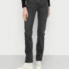 Edc By Esprit Straight Leg Jeans - Black Dark Wash
