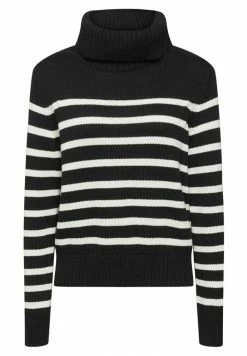 Edc By Esprit MIT STREIFEN - Jumper - Black -edc by Esprit Shop 957aa0d6c8a04fd4a5ef79bf4c84b930