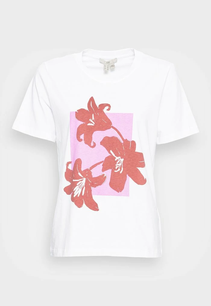 Edc By Esprit TEE - Print T-shirt - White 4 Edc By Esprit TEE - Print T-shirt - White - Image 4