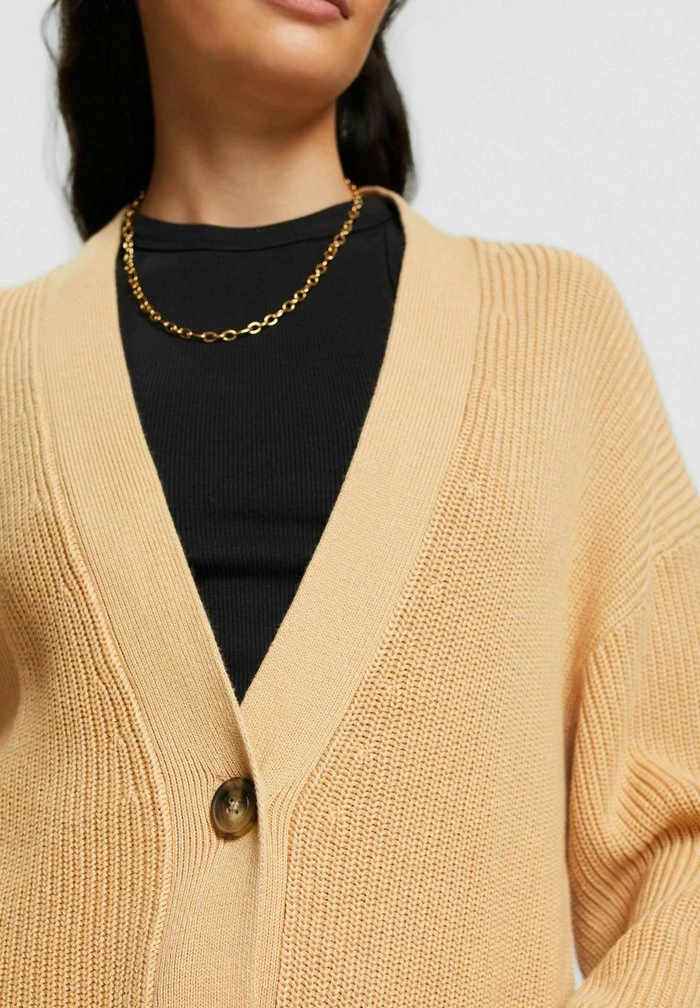 Edc By Esprit LANGER - Cardigan - Sand 5 Edc By Esprit LANGER - Cardigan - Sand - Image 5