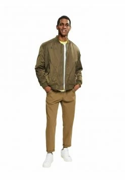 Edc By Esprit RECYCELT: MIT GROSSEN TASCHEN - Bomber Jacket - Dark Khaki -edc by Esprit Shop 974dc294bacf40df934f5a85ede31345