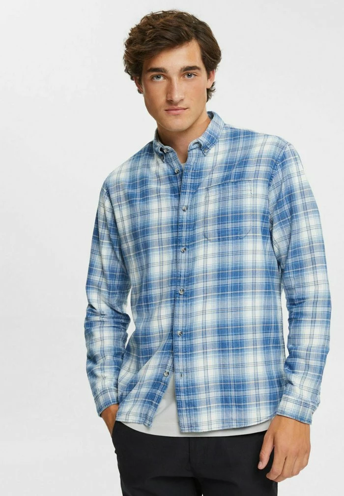 Edc By Esprit REGULAR FIT - Shirt - Blue Medium Washed 1 Edc By Esprit REGULAR FIT - Shirt - Blue Medium Washed