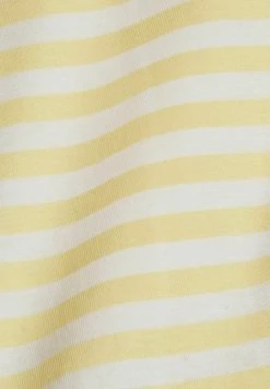 Edc By Esprit FULL NEEDLE SQUARE NECK STRIPED - Print T-shirt - Pastel Yellow -edc by Esprit Shop 987755d58a694e799fb7f0df2e4a570f
