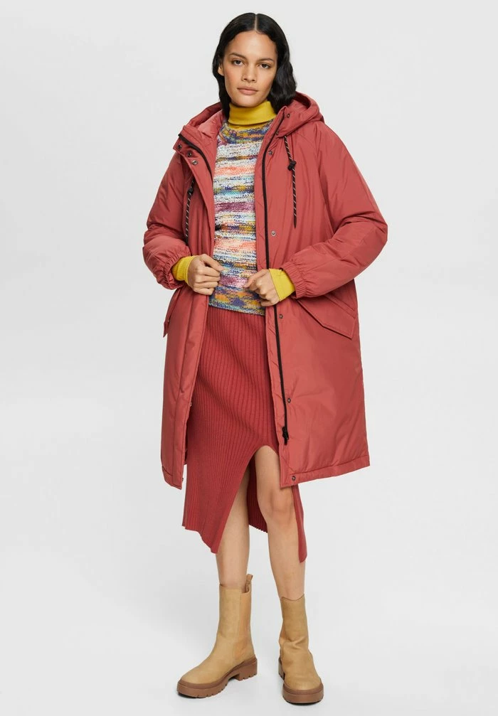 Edc By Esprit LONG - Pencil Skirt - Terracotta 2 Edc By Esprit LONG - Pencil Skirt - Terracotta - Image 2