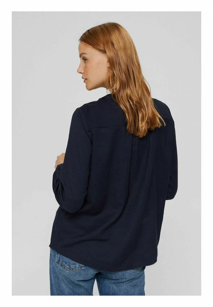 Edc By Esprit HENLEY - Blouse - Navy 3 Edc By Esprit HENLEY - Blouse - Navy - Image 3