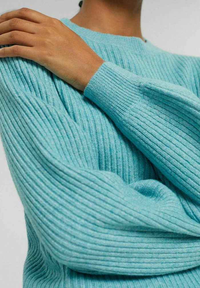 Edc By Esprit FITTED PUFFY - Jumper - Light Aqua Green 4 Edc By Esprit FITTED PUFFY - Jumper - Light Aqua Green - Image 4