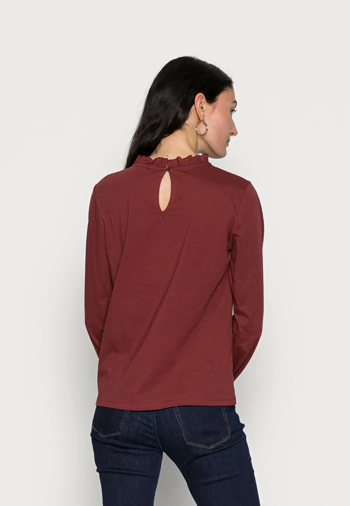 Edc By Esprit Long Sleeved Top - Garnet Red 3 Edc By Esprit Long Sleeved Top - Garnet Red - Image 3
