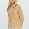 Edc By Esprit MIT V-AUSSCHNITT - Jumper - Cream Beige